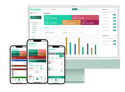 BizXpert platform on mobile