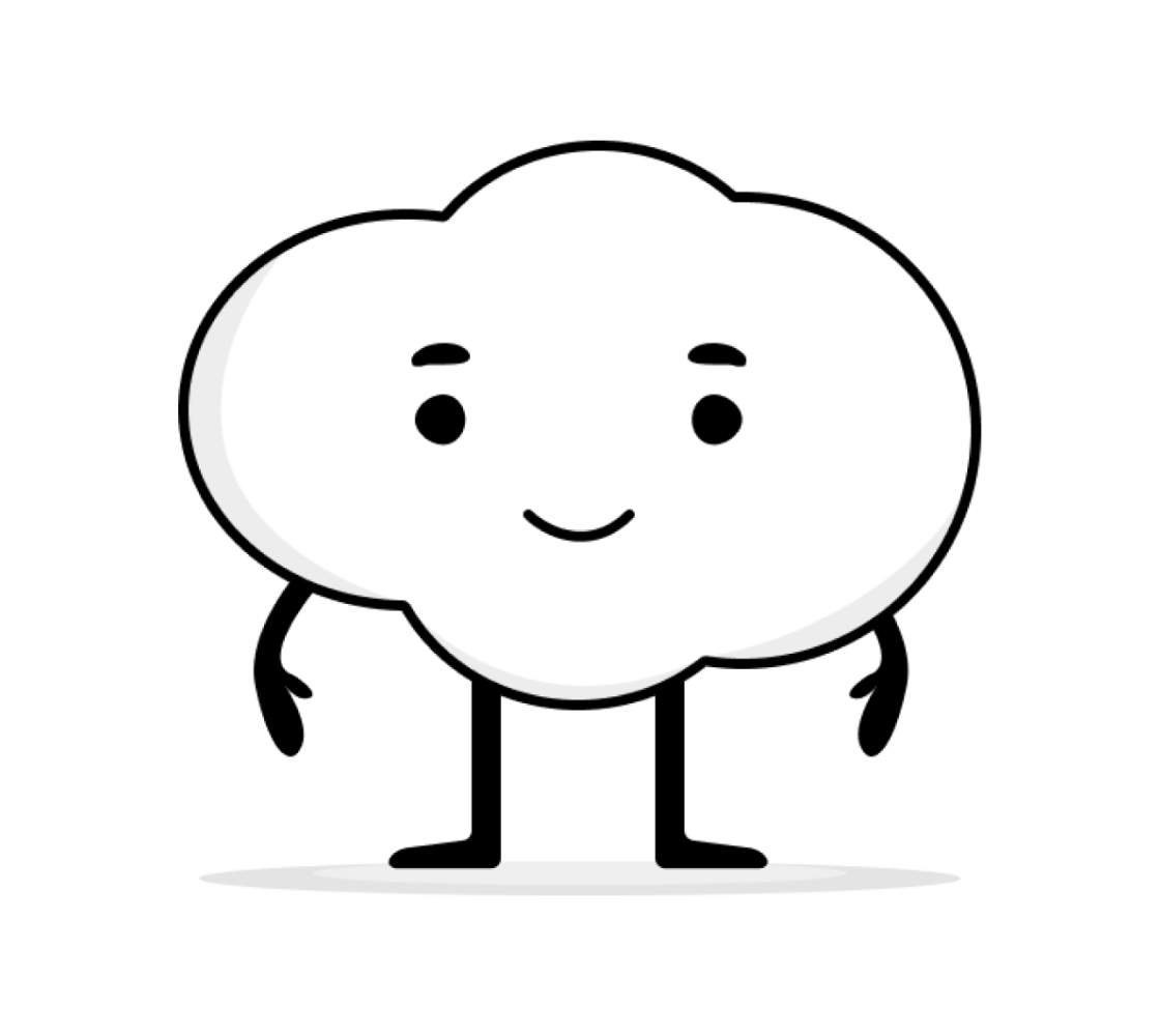 Wolkky Maskottchen